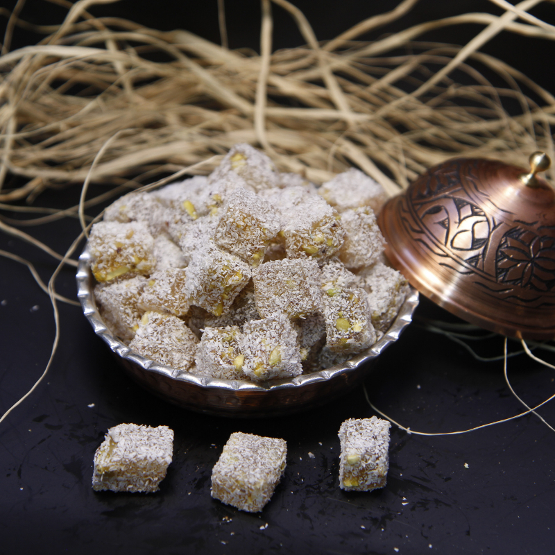 Çifte Kavrulmuş Antep bol fıstıklı  lokum