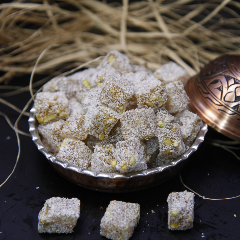 Çifte Kavrulmuş Antep bol fıstıklı  lokum