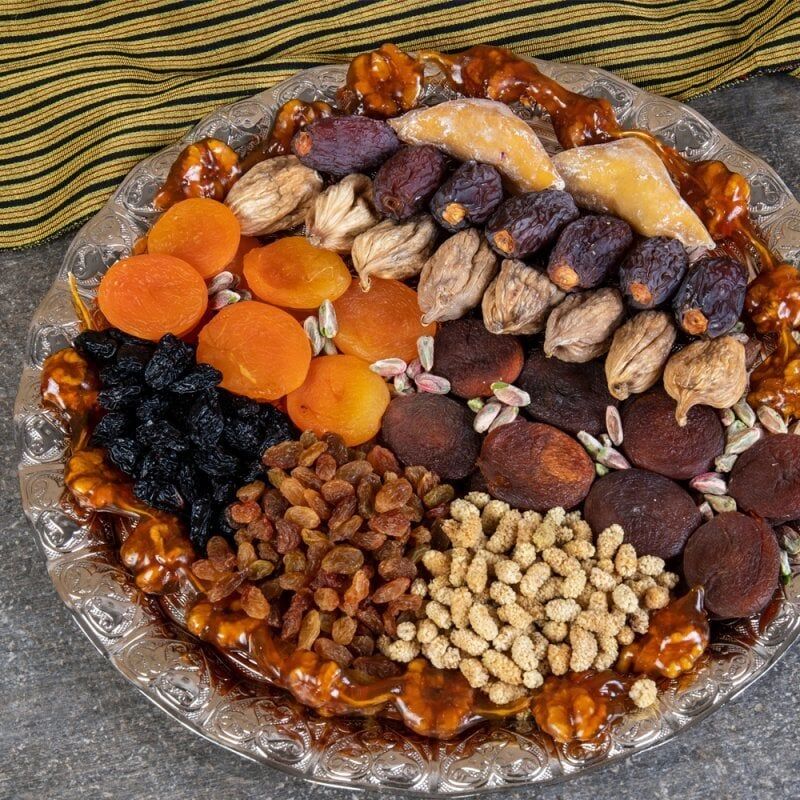 Antep Usulü Kuru Meyve Tepsisi Net: 1500 g