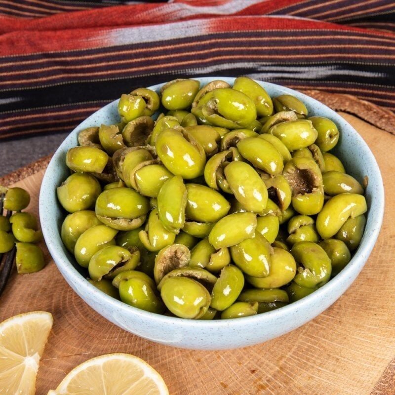 Nizip Kırma Çekirdeksiz Yeşil Zeytin 1000 cc