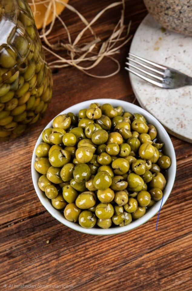 NİZİP ÇEKİRDEKSİZ KIRMA ZEYTİN NET  3 KG BİDON